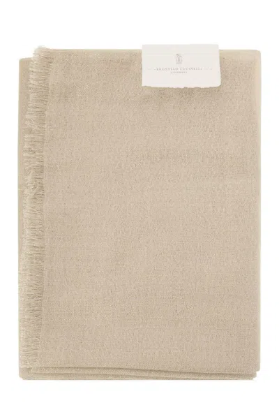 Brunello Cucinelli Sparkling Cashmere And Silk Scarf