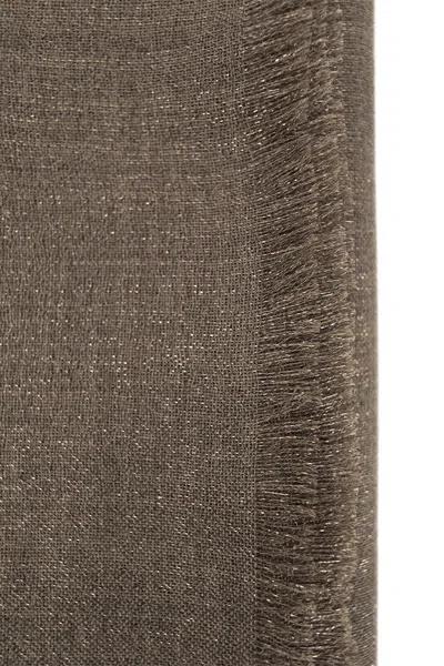 Brunello Cucinelli Sparkling Cashmere And Silk Scarf