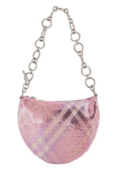 Burberry Eve Wallet On Chain - Metal - Pink In Pink
