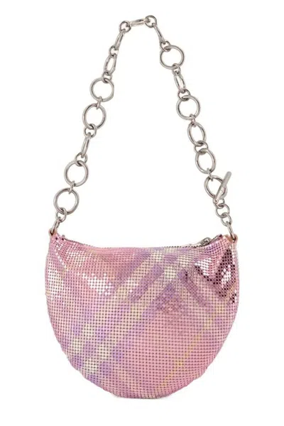 Burberry Eve Wallet On Chain - Metal - Pink In Pink
