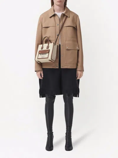 Burberry Freya Mini Canvas Tote Bag