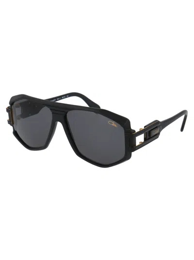 Cazal Black Matte Acetate Sunglasses In Black