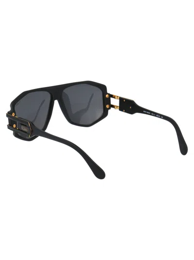 Cazal Black Matte Acetate Sunglasses In Black