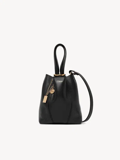 Chloé Small Spin Tote Bag In Grained Leather