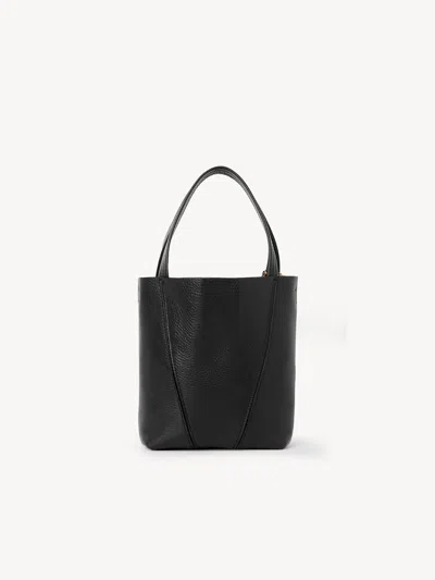 Chloé Small Spin Tote Bag In Grained Leather
