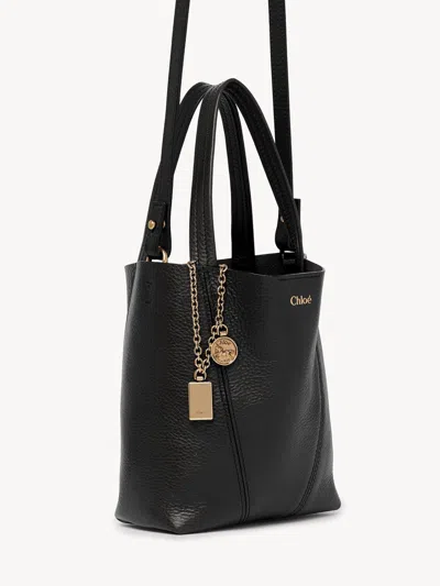 Chloé Small Spin Tote Bag In Grained Leather