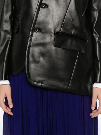 Comme Des Garçons Long-sleeved Casual Jacket In Black