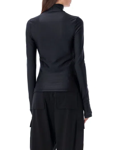 Coperni Black Tight High Neck Long Sleeve T-shirt