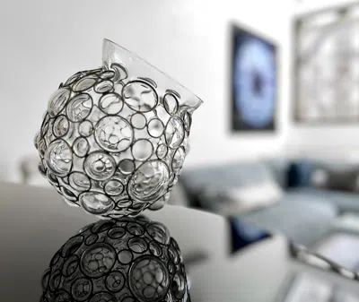 Vanessa Mitrani Champagne Ball Vase 18cm