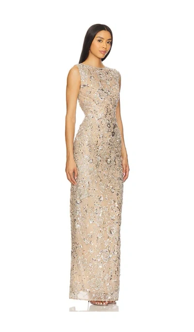 Bronx And Banco Violet Maxi Dress In Neutral