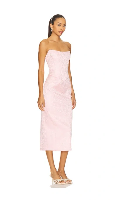 Lovers & Friends Josephine Midi Dress In Pink