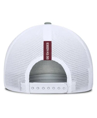 Fanatics Men's Heather Gray/maroon Texas A M Aggies Profile Trucker Adjustable Hat