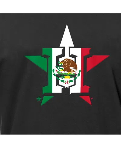 New Era Men's Black Houston Astros Mexican Flag Logo T-shirt In Black