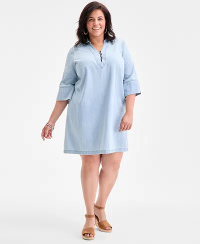 Style & Co Plus Size Denim Dress, Exclusively At Macy's