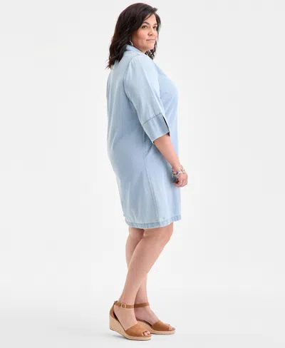 Style & Co Plus Size Denim Dress, Exclusively At Macy's