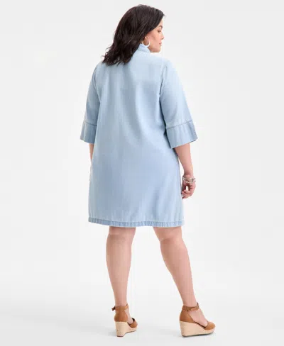 Style & Co Plus Size Denim Dress, Exclusively At Macy's