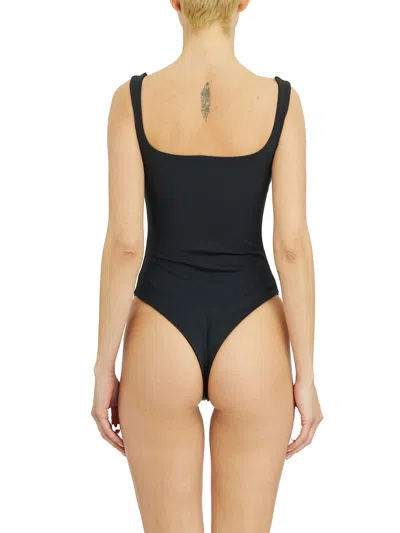 Entire Studios Square-neck Bodysuit In Black