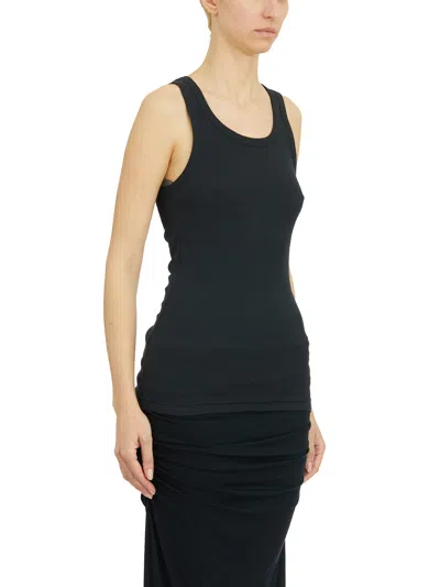 Entire Studios Womens Cropped Scoop-neck Stretch-cotton Tank Top Soot