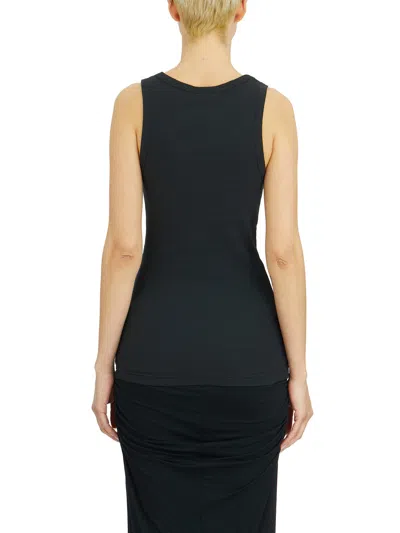 Entire Studios Womens Cropped Scoop-neck Stretch-cotton Tank Top Soot