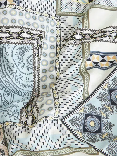 Etro Geometric Print Cotton Skirt In Multi