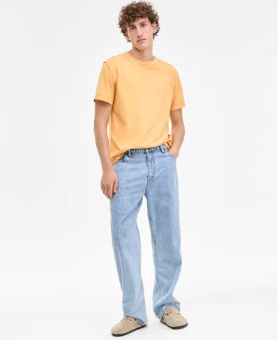 Sun + Stone Men's Mousse Baggy Jeans, Exclusively At Macy's In Blue