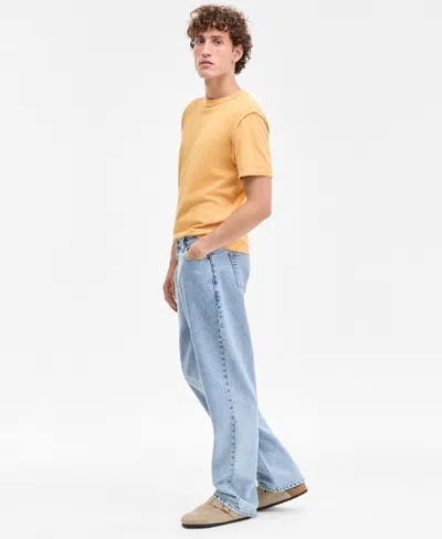 Sun + Stone Men's Mousse Baggy Jeans, Exclusively At Macy's In Blue