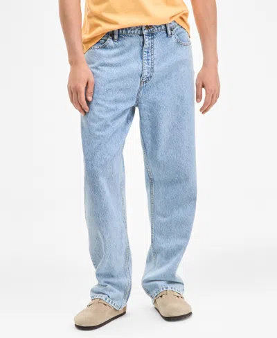 Sun + Stone Men's Mousse Baggy Jeans, Exclusively At Macy's In Blue