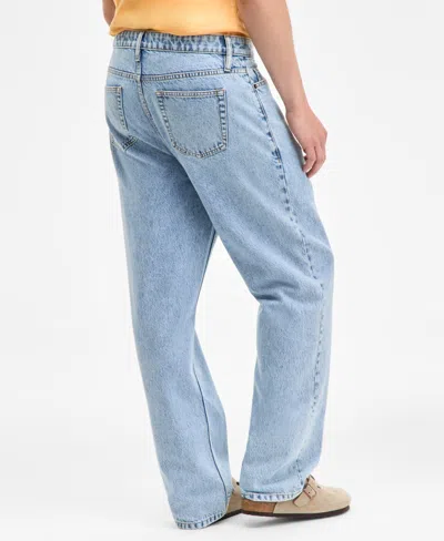 Sun + Stone Men's Mousse Baggy Jeans, Exclusively At Macy's In Blue