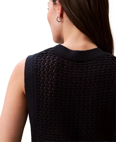 Calvin Klein Jeans Est.1978 Women's Cotton Open-stitch Tank Sweater