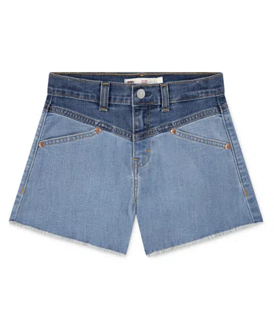 Levi's Big Girls Western A-line Shorts In Blue