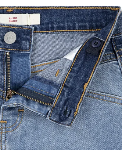 Levi's Big Girls Western A-line Shorts In Blue