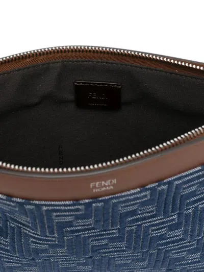 Fendi Blue Cotton Clutches