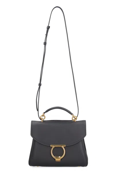 Ferragamo Margot Calfskin Cross-body Bag With Top Handle