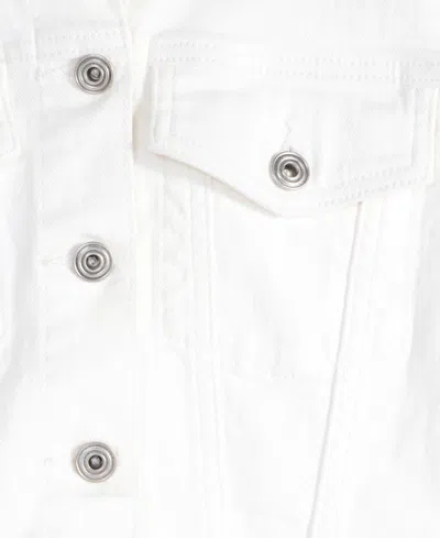 On 34th Women's Elbow Puff Sleeve Denim Jacket, Exclusively At Macy's In White