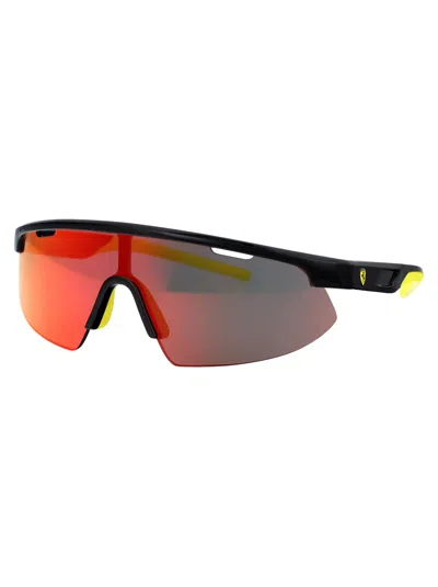 Ferrari Scuderia Black Injected Sunglasses In Multi
