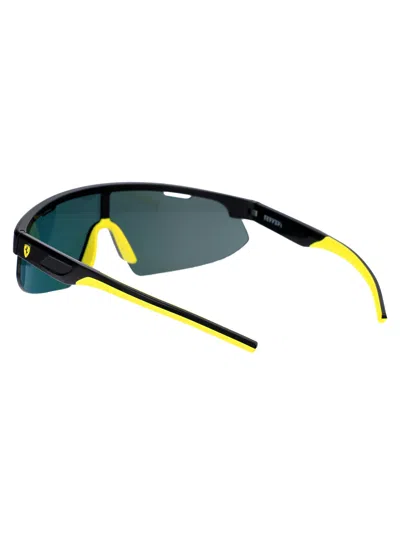 Ferrari Scuderia Black Injected Sunglasses In Multi