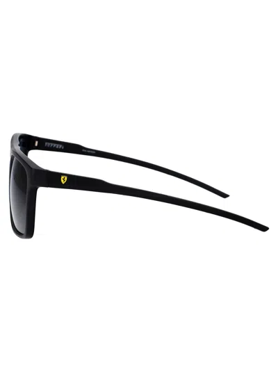 Ferrari Scuderia Matte Black Injected Sunglasses In Black