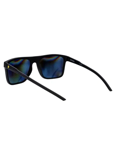 Ferrari Scuderia Matte Black Injected Sunglasses In Black