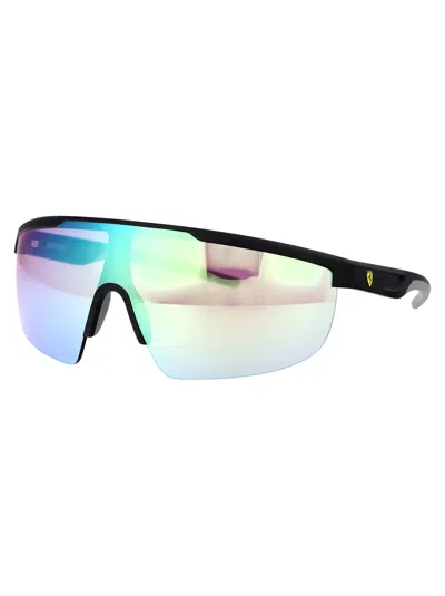 Ferrari Scuderia Matte Black Injected Sunglasses In Multi