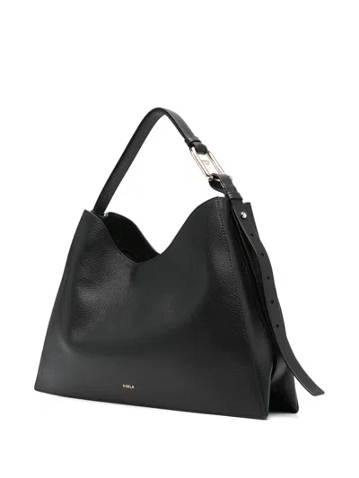 Furla Cloud Structured Hobo Bag With Metal Hardware
