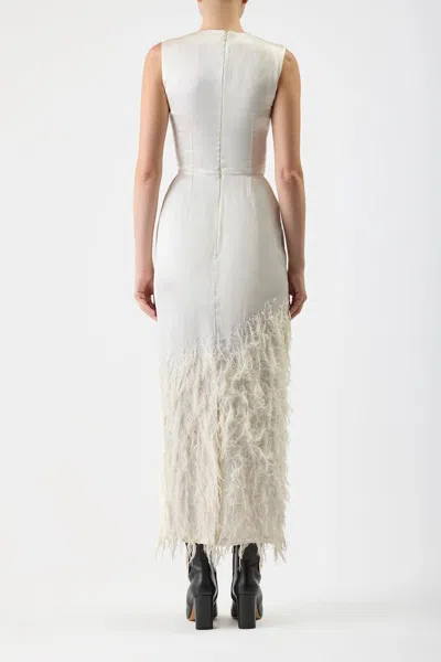 Gabriela Hearst Maslow Sleeveless Silk Maxi Dress In White