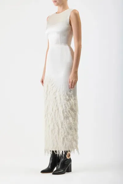 Gabriela Hearst Maslow Sleeveless Silk Maxi Dress In White