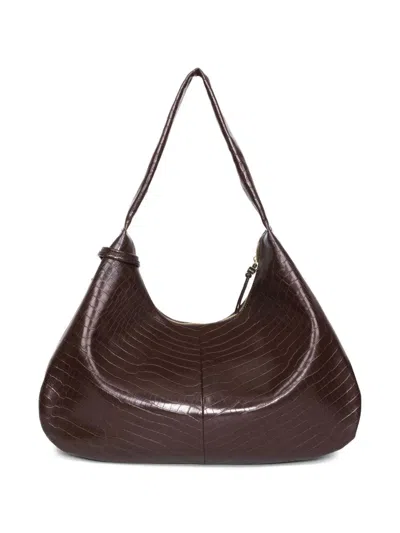 Ganni Brown Rec Le Shoulder Bags