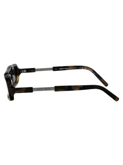 Giorgio Armani Blue Havana Acetate Sunglasses