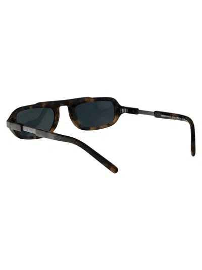 Giorgio Armani Blue Havana Acetate Sunglasses