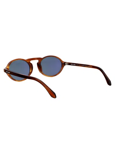 Giorgio Armani Havana Acetate Sunglasses In Brown