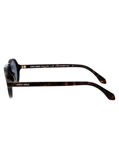 Giorgio Armani Havana Acetate Sunglasses In Brown