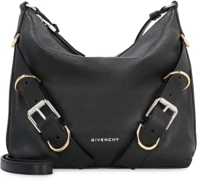Givenchy Black Voyou S Bag Silver Logo Zip