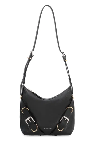 Givenchy Black Voyou S Bag Silver Logo Zip