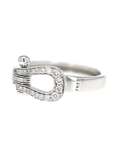 Pre-owned Fred  18kt White Gold Force 10 Diamond Ring
